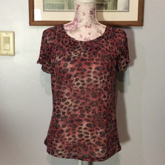 Kim Rogers Rust Blouse - Picture 1 of 4